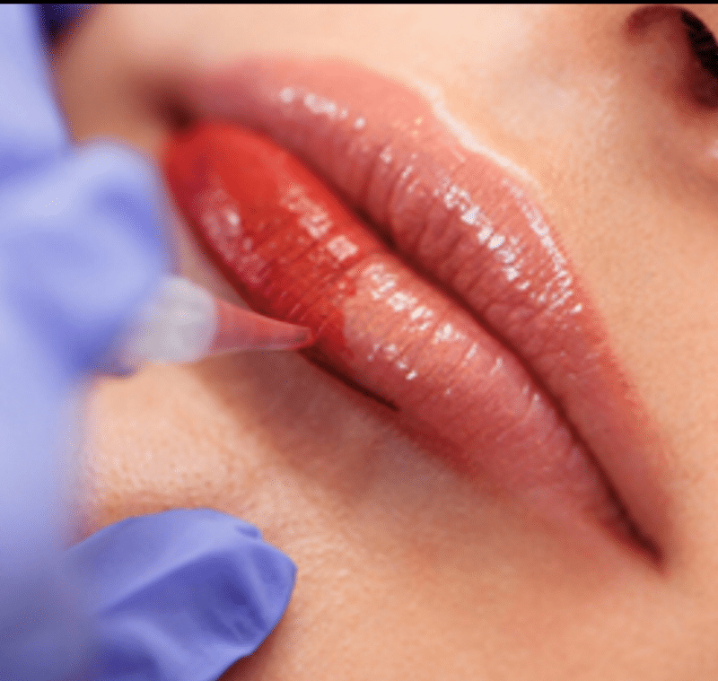 Lip Blushing or Lip Liner